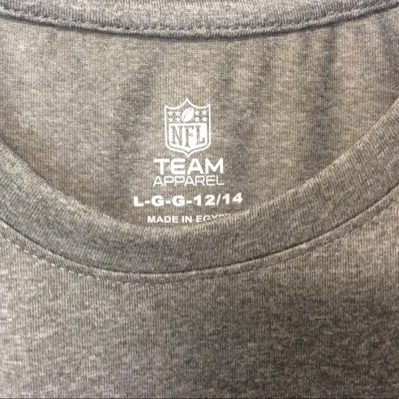 Boys T-shirt Large 12/14 Gray New York Giants NFL - Picture 4 of 11